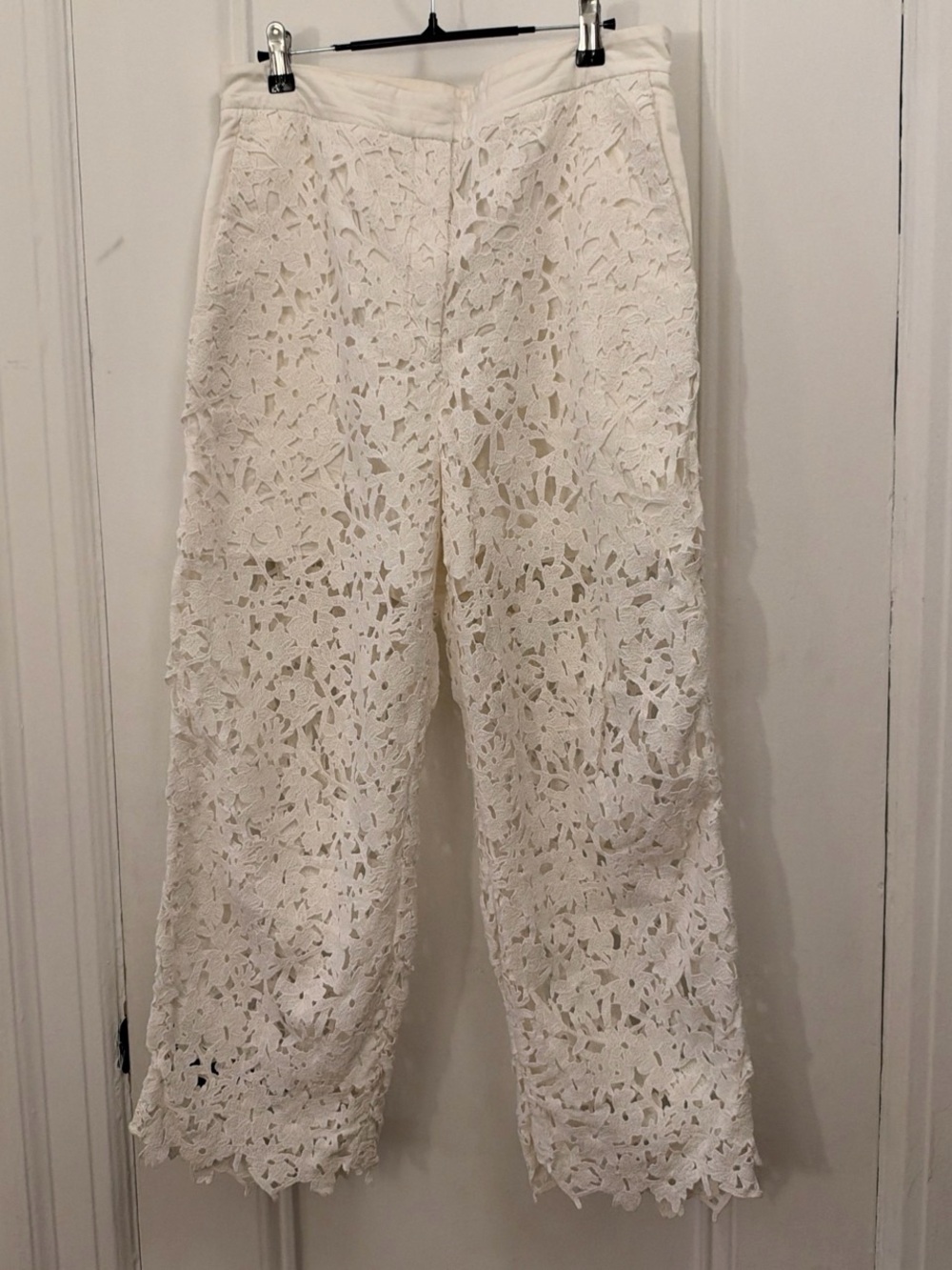 COS White Lace Sheer Pants